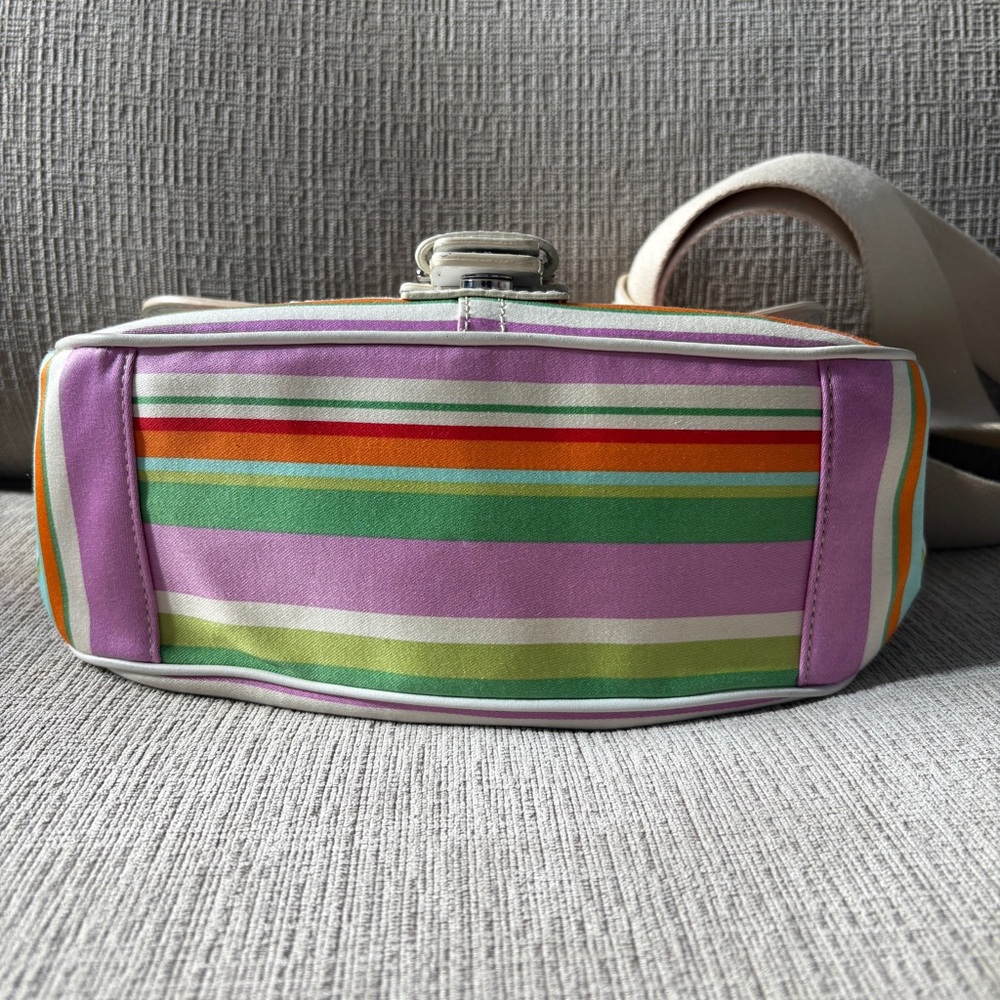 Multi Color Coach Bag with Adjustable Strap - Picture 6 of 15